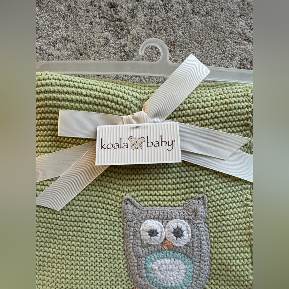 New baby blanket in 100% cotton with owl design. - Picture 4 of 5